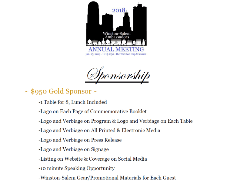 sponsorship snapshot